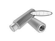 米制內(nèi)六角短圓柱端緊定螺釘 ASME B18.3.6M