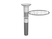 扁圓頭環(huán)槽鉚釘 BS 7805