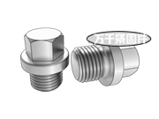 帶肩的外六角螺旋塞.重載圓柱螺紋(G螺紋） DIN 910