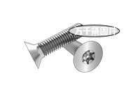 90°梅花槽帶柱沉頭螺釘（企標(biāo)） GB 2673G