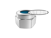 六角尼龍鎖緊螺母 MS 20365B