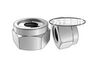 金屬嵌件六角鎖緊螺母 MS 20500