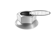 六角法蘭面螺母 MS 21042K