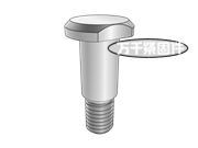 帶螺紋T型銷(xiāo)軸 PN 83007